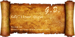 Göllner Dina névjegykártya